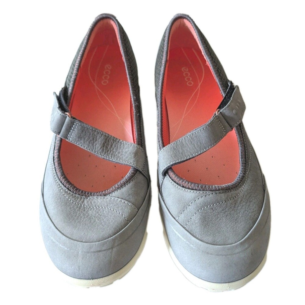 ECCO Arizona Womens Size 40 US 9 Gray Mary Jane Flats Shoes  Comfort